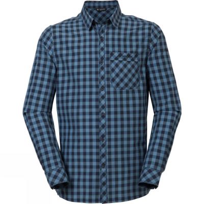 Camisa Vaude Heimer Manga Larga II Hombre Azules - Chile GOA073964